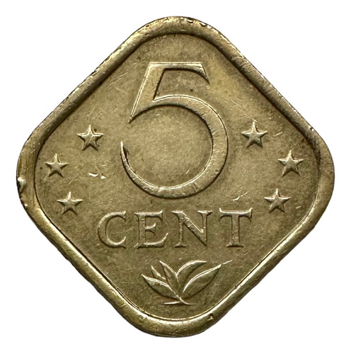 Antillas Holandesas - 5 Cents - Año 1979 - Km #13 - Cuadrada