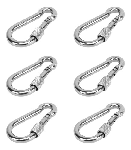 Ganchos De Resorte Quick Link Clip De Acero Inoxidable, 6 Un
