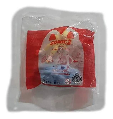 Muñeco Sonic 2 Especial Toy 8 Cerrado Mc Donalds 2022
