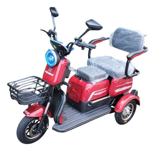Triciclo Elétrico Fênix 750w 48v 20ah P/ 3 Pessoas