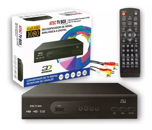 Decodificador Full Hd 1080p - Sintonizador Digital Para Televisores  Convencionales - Grabación Pvr Y Control Remoto Incluido