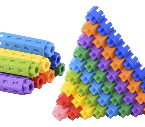 Juguetes Didácticos Para Ensamblar 2 Bolsas Colores Kit 2