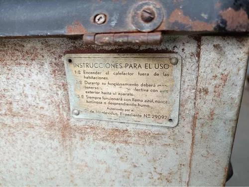 Antigua Estufa A Kerosene Tipo Pod Chapa Vintage Uso (Usado)