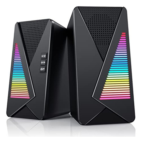 Bocinas Para Computadora, Bocinas De Escritorio Rgb Diná