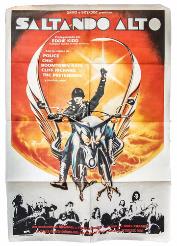 Afiche Antiguo De Cine  Saltando Alto . Año 1981. 30121