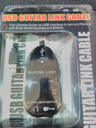 Interface Para Conectar Guitarra Usb Guitar Link Cable