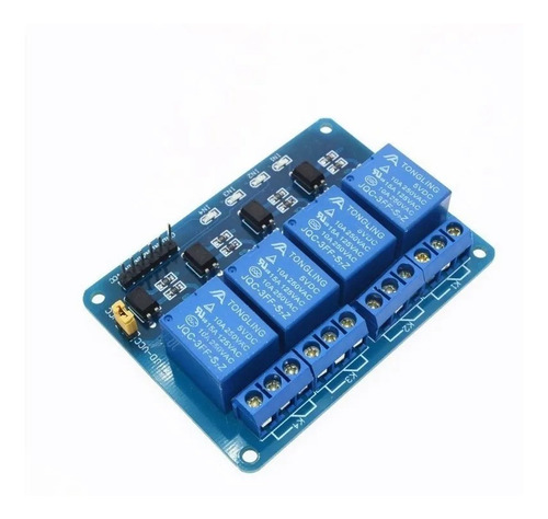 Módulo Rele - 4 Canais - 5v 10a Foto Acoplado. Arduino, Etc