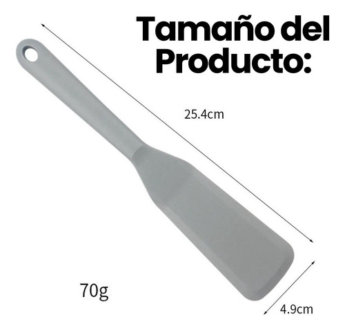 Trío Pala Espátula Silicona Utensilio Cocina Antiadherente