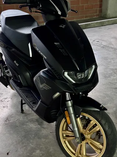 Negra Con Rines Dorados Original