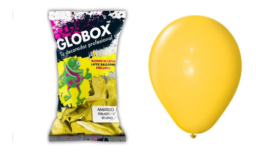 Paquete X 50 - Globos Perlados 12  - Color Amarillo - Dilax