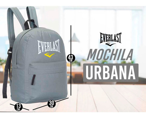 Mochila Deportiva Porta Notebook Everlast Urbano 17 L