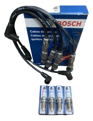  Cables Bujia Bosch + Bujias 2 Elect. Volkswagen Bora 2.0 8v