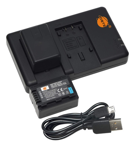 Dste 2x Vw-vbt190 Batería + Rapid Dual Battery Charger Wit.