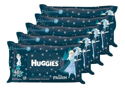 Imagen 2 de 3 de Toallas Humedas Huggies Edicion Limitada Frozen 48 Pack X 5