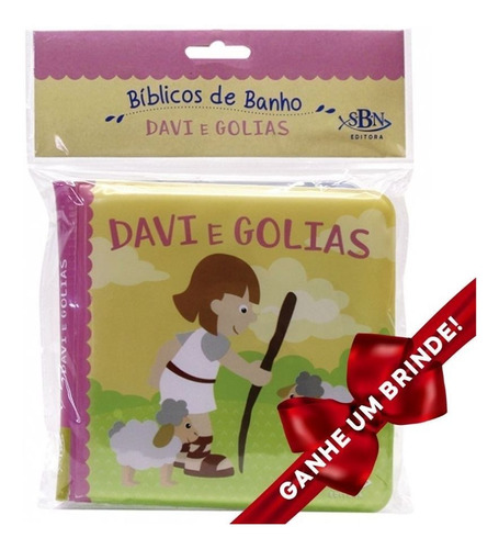 Livro Bíblicos De Banho: Davi E Golias | Ilustrada Infantil