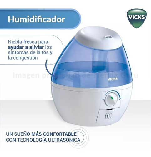 Imagen 8 de 10 de Humidificador Vick Ultrasónico De Vapor Frío 1.8l Vul520war