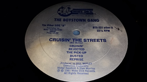 Boys Town Gang Cruisin The Streets Lp Vinilo Usa Original 81