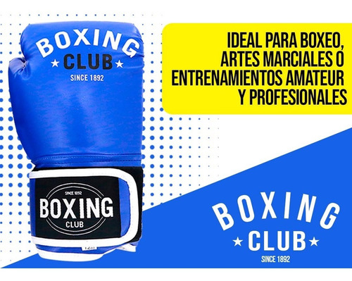 Imagen 7 de 10 de Guante Box Boxeo Sparring Kick Boxing Eco Cuero Ajustable