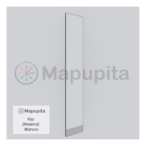 Fijo (pilastra) Blanco De Mampara Sanitaria 30x180