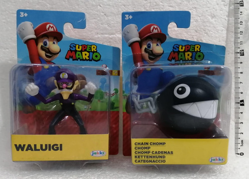 Figura Chain Chomp Y Waluigi Jakks Super Mario 2pack Mse (Usado)