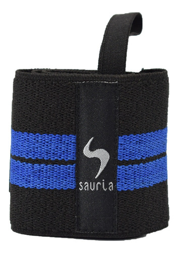 Par De Muñequeras Deportivas Unisex Crossfit Gimnasio Gym Azul
