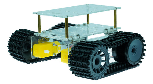Carro Robot Programable Chasis Tanque Llantas Oruga 2 Pisos