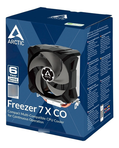 Resfriador de CPU Arctic Freezer 7 X Co Pwm Silencioso Intel/Amd Led Color preto/preto