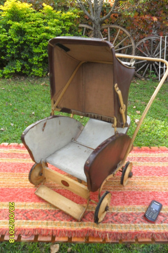 Imagen 10 de 10 de Antiguo Coche Cochecito Muñeca Juego Niña