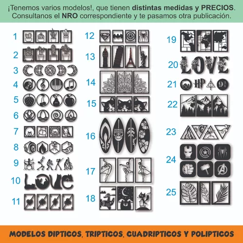 Cuadro Artesanal Media Luna Mandala Calado Mdf - 54x54cm - Envases Devoto