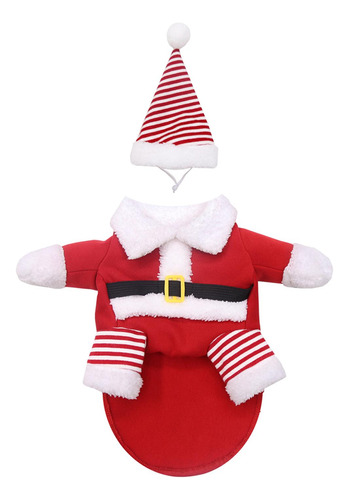Lindo Traje De Papá Noel Con Sombrero Para Salir De Navidad