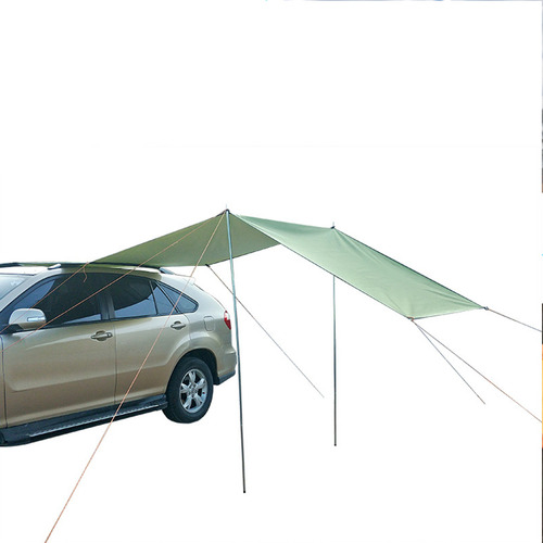 _ Tenda Lateral De Carro Portátil Verde Do 300x200cm.