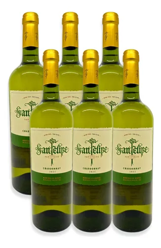Vino San Felipe Blanco Varietales Chardonnay 750ml Caja X6u