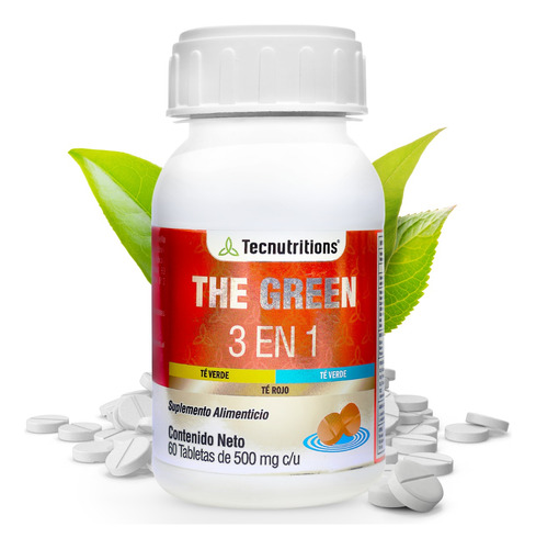 Suplemento Té Verde, The Green 3 En 1, Tecnu® Metabolismo