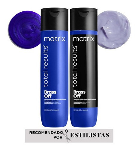  Kit Matizador Brass Off Shampoo Azul + Acondicionador Matrix