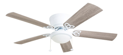 Ventilador de Techo Low Profile 52401 52 pulg Blanco Cinco Aspas Coolfan