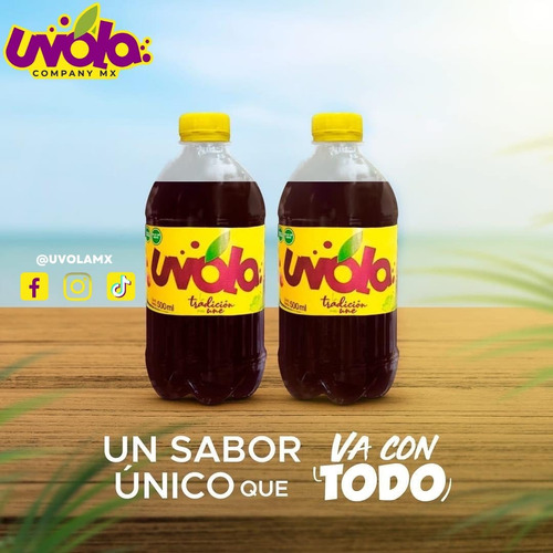 Uvola Refresco Sabor Uva Y Limon 500ml (12 Botellas)