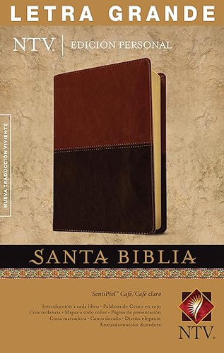 Biblia Edición Personal Ntv Imitación Piel Dúo Tono Cafe