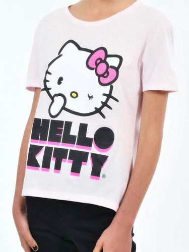 T-shirt Rosa Hello Kitty Playera Camiseta Kawaii