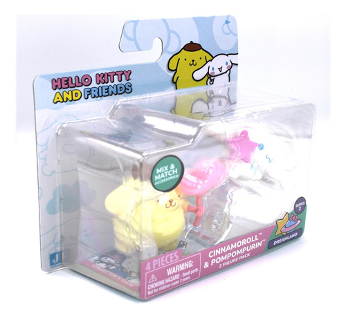 Figura Pompompurin Cinnamonroll Set 2 Pack Globo Nube 5cm
