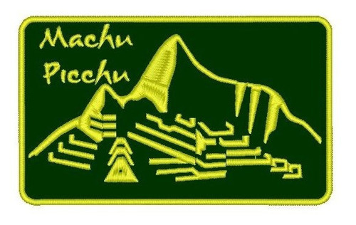 Patch Bordado Machu Picchu (viagem, Moto, Turismo)