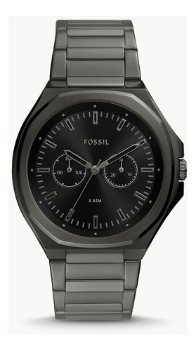 Reloj Para Caballero Fossil Negro Acero Inoxidable Bq2609