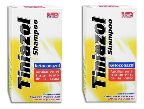  Tiniazol Shampoo Anti Caspa 2 Pack Ketoconazol 2