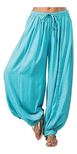 Pantalones Holgados De Yoga Harem De Talla Grande Para Mujer