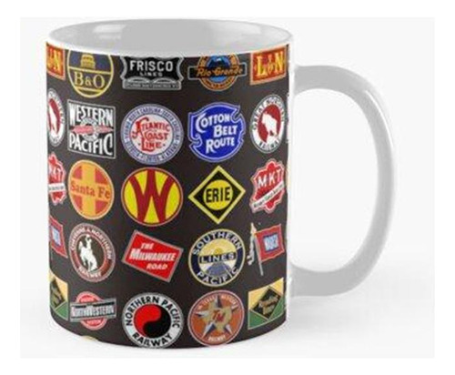 Taza Logotipos Antiguos De Railroad Railway - Hobby De Trene