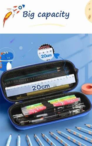 Lapicera 3d Estuche De Lápices Para Niños Cohete O Unicornio