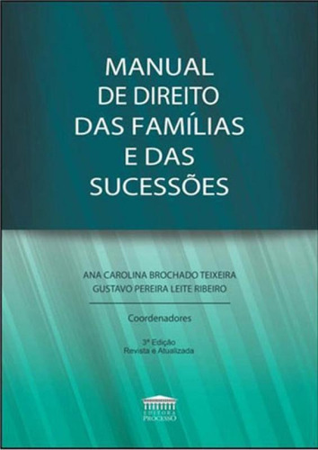 Manual De Direito Das Familias E Das Sucessoes Editora Processo, Capa Mole, Edição 1ª Edição - 2017 Em Português