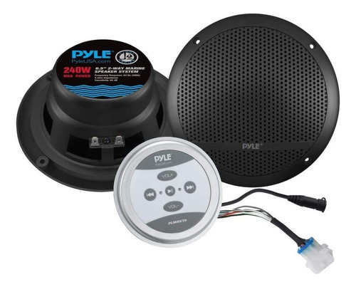 Pyle Bluetooth Marine Grade Flush Mount 2-way Speaker System