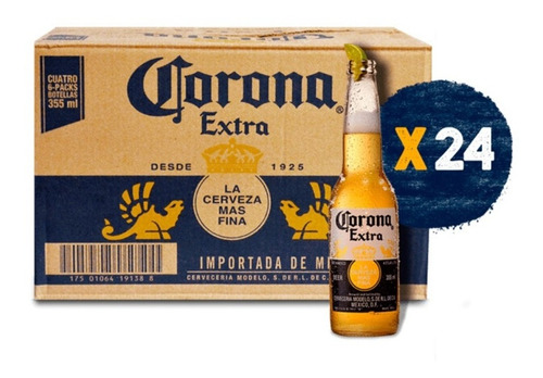 Caja Cerveza Corona Extra X 24 