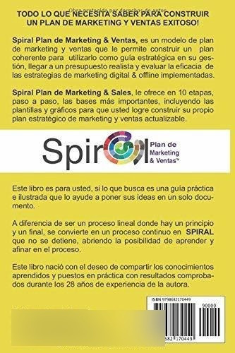 Construya Su Spiral Plan De Marketing Y Ventas En 1, De Muñoz Herrera, Clau. Editorial Independently Published En Español
