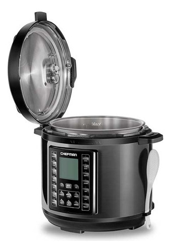 Olla De Presión Eléctrica 6l Chefman Rj40-6-d-black